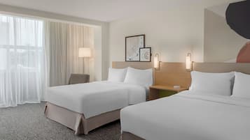 Room, 2 Queen Beds, Accessible, Bathtub (Mobility) | Egyptian cotton sheets, premium bedding, pillow-top beds, in-room safe