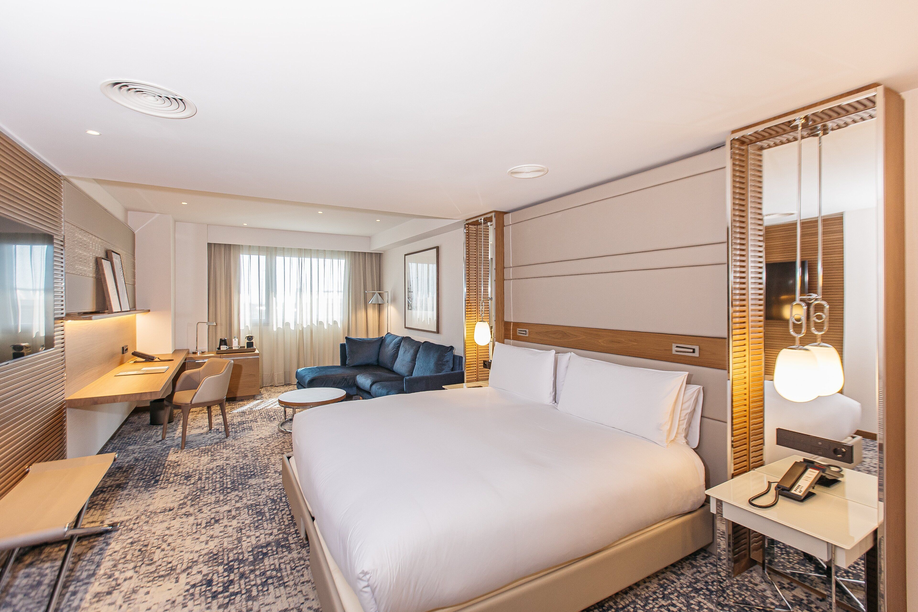 埃及棉床單、高級寢具、Select Comfort 床墊、迷你吧