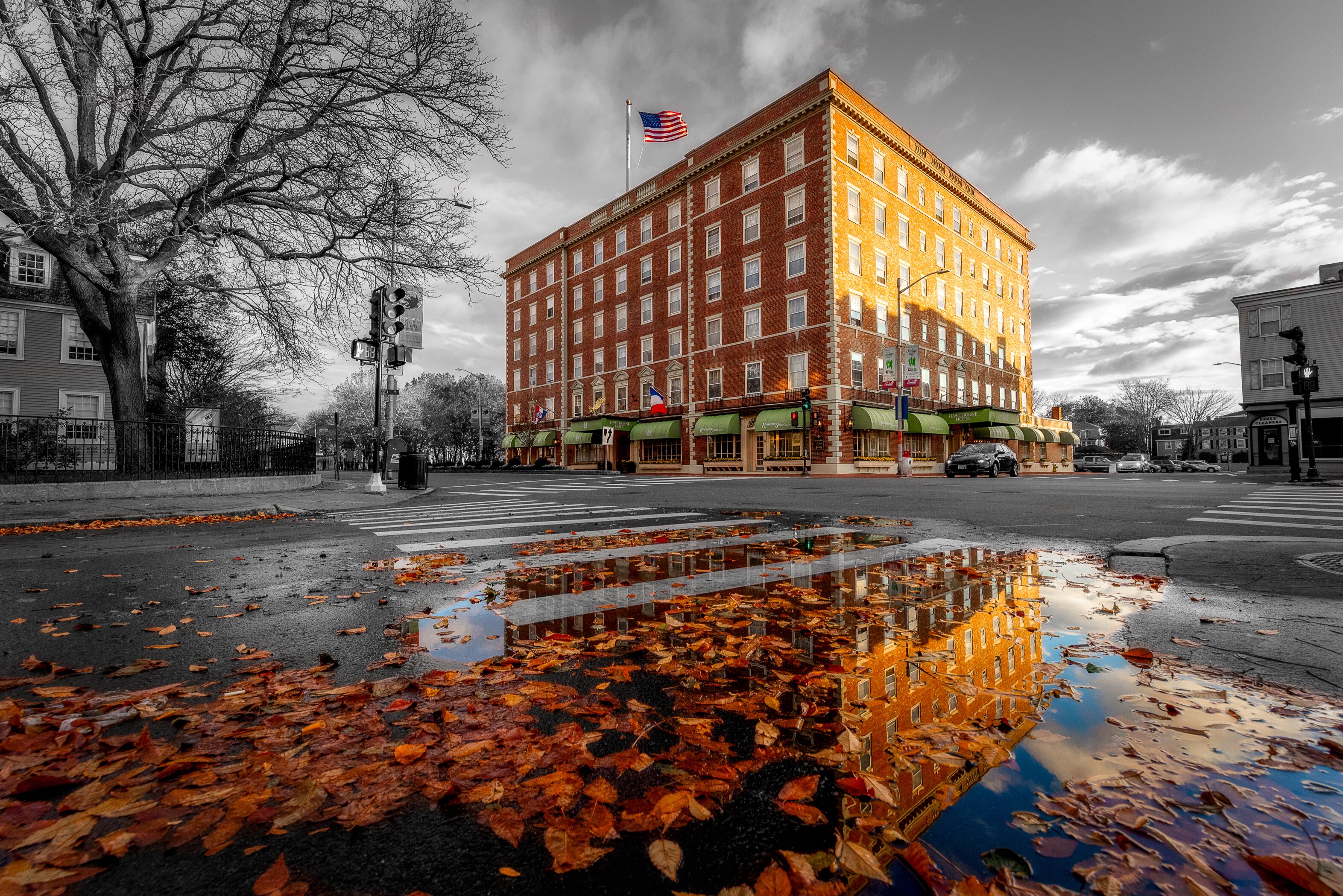 front of property – evening/night