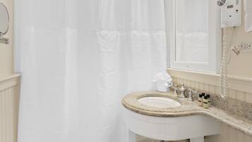 Free toiletries, hair dryer, towels