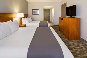 Standard Room, 2 Queen Beds, Non Smoking, Refrigerator & Microwave | Laptop workspace, iron/ironing board, free cribs/infant beds