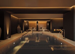 Una piscina techada