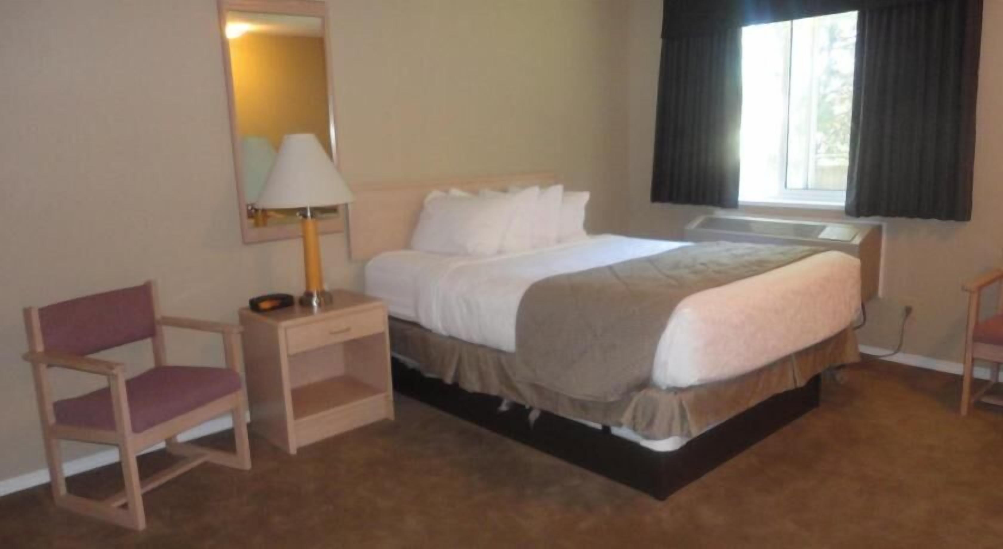 Premium bedding, desk, blackout curtains, iron/ironing board