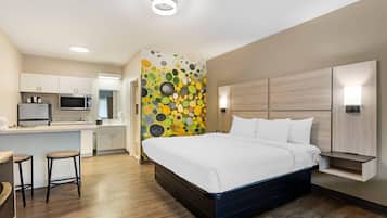 Suite, 1 King Bed with Sofa bed, Accessible, Non Smoking (Efficiency) | Desk, blackout curtains, iron/ironing board, free WiFi