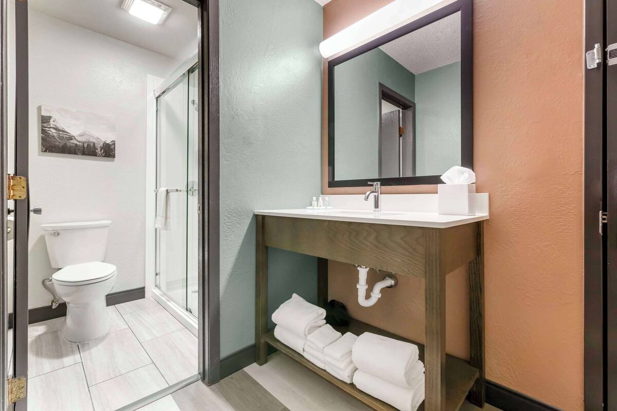 double room, 2 queen beds, non smoking | desk, blackout curtains, iron/ironing board, free cots/infant beds