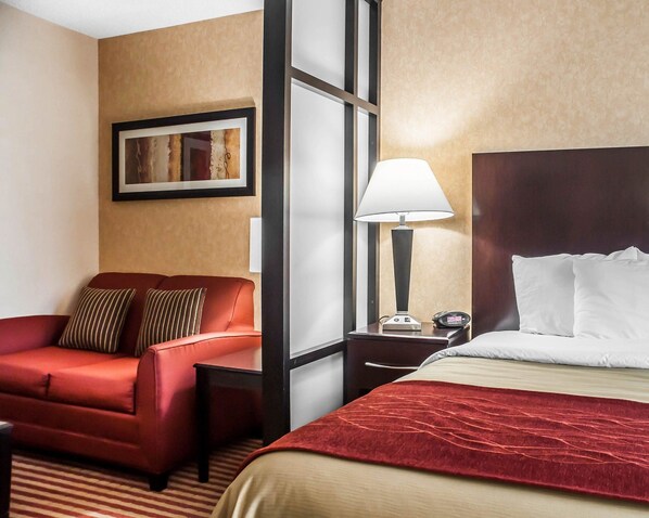 Efficiency, Studio, 1 King Bed with Sofa bed, Non Smoking | Desk, iron/ironing board, free WiFi, bed sheets