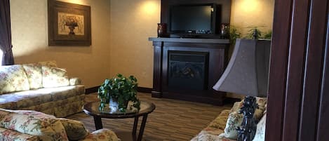 Área de estar no saguão