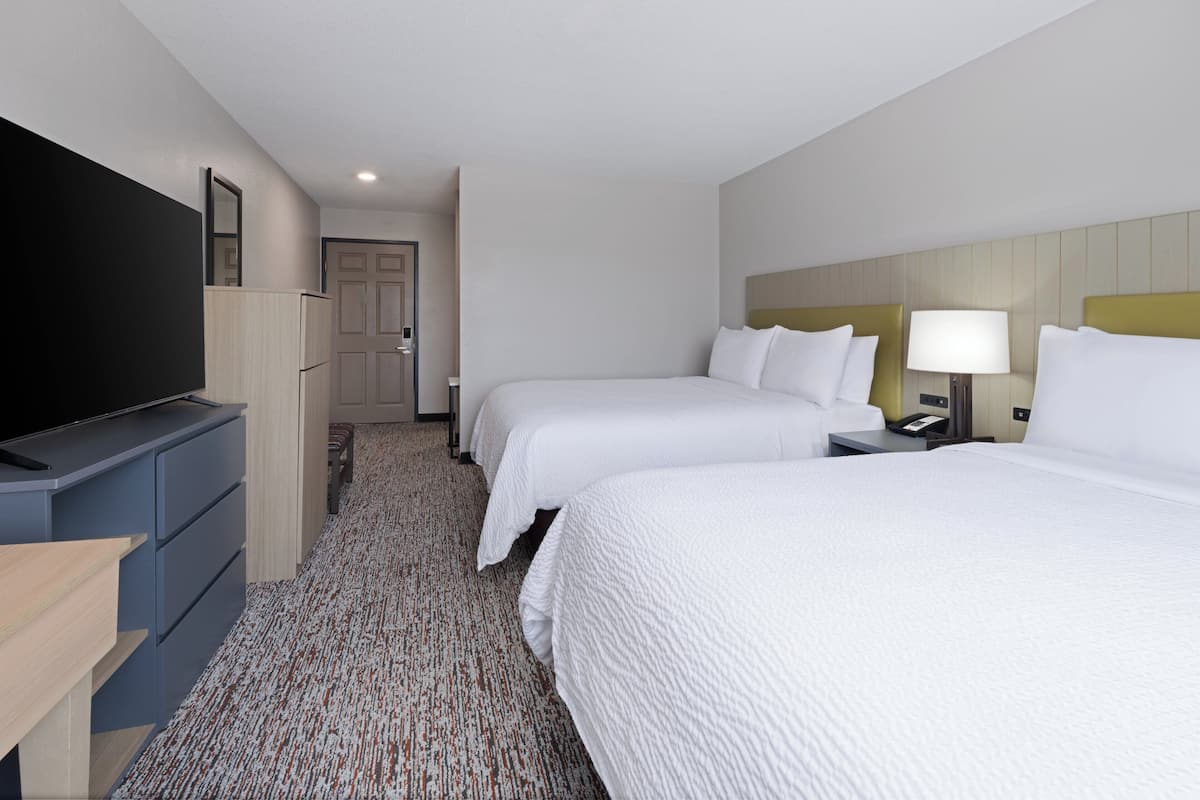 Standard Room, 2 Queen Beds | Premium bedding, desk, blackout drapes, iron/ironing board