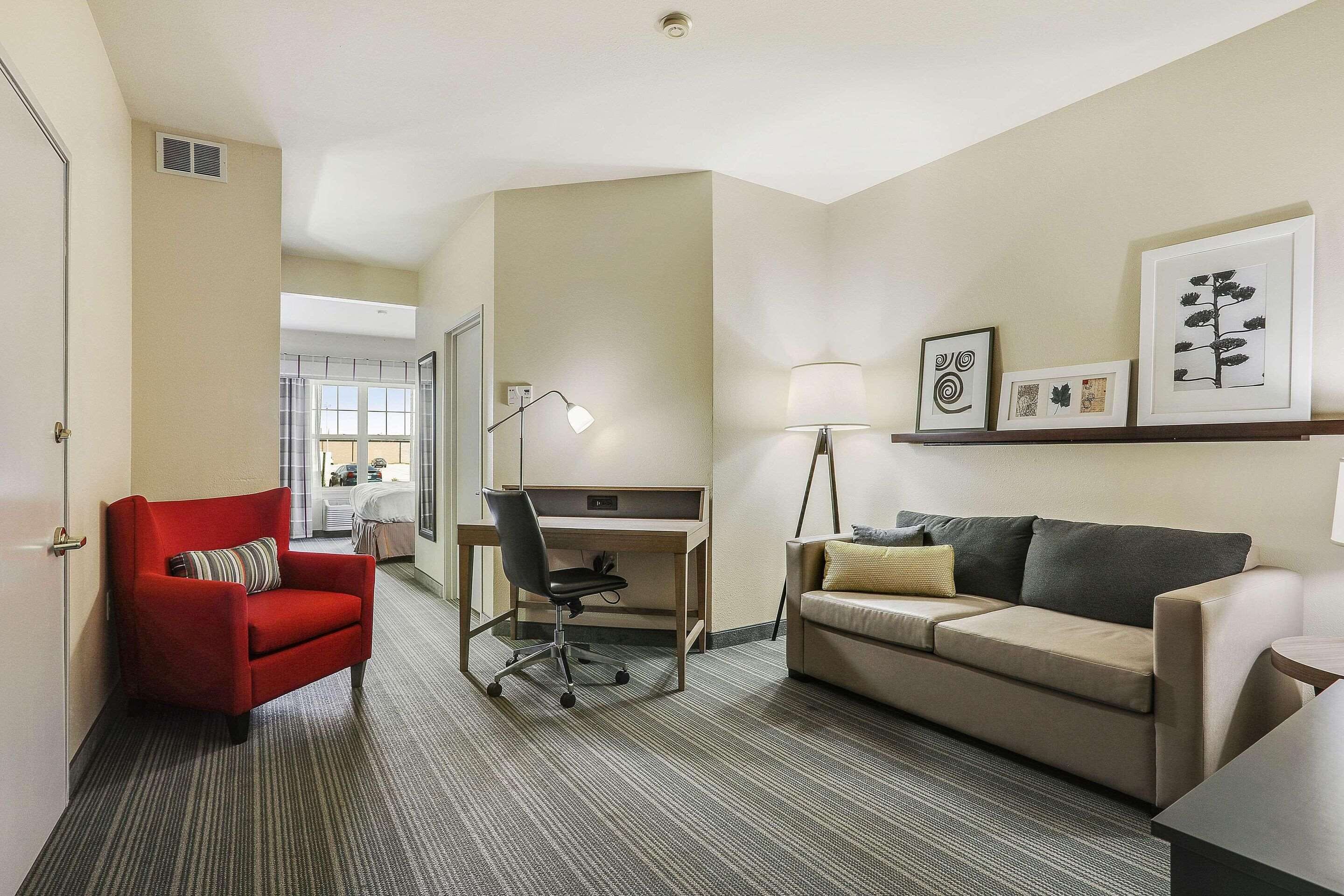 premium bedding, blackout curtains, iron/ironing board