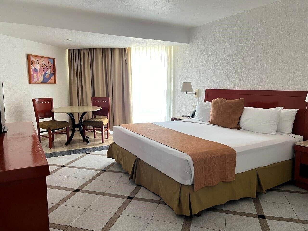 Desk, blackout drapes, iron/ironing board, free WiFi