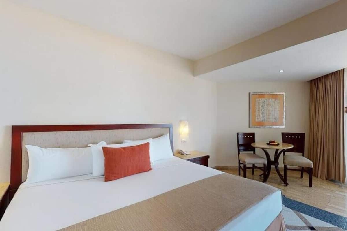 Desk, blackout curtains, iron/ironing board, free WiFi