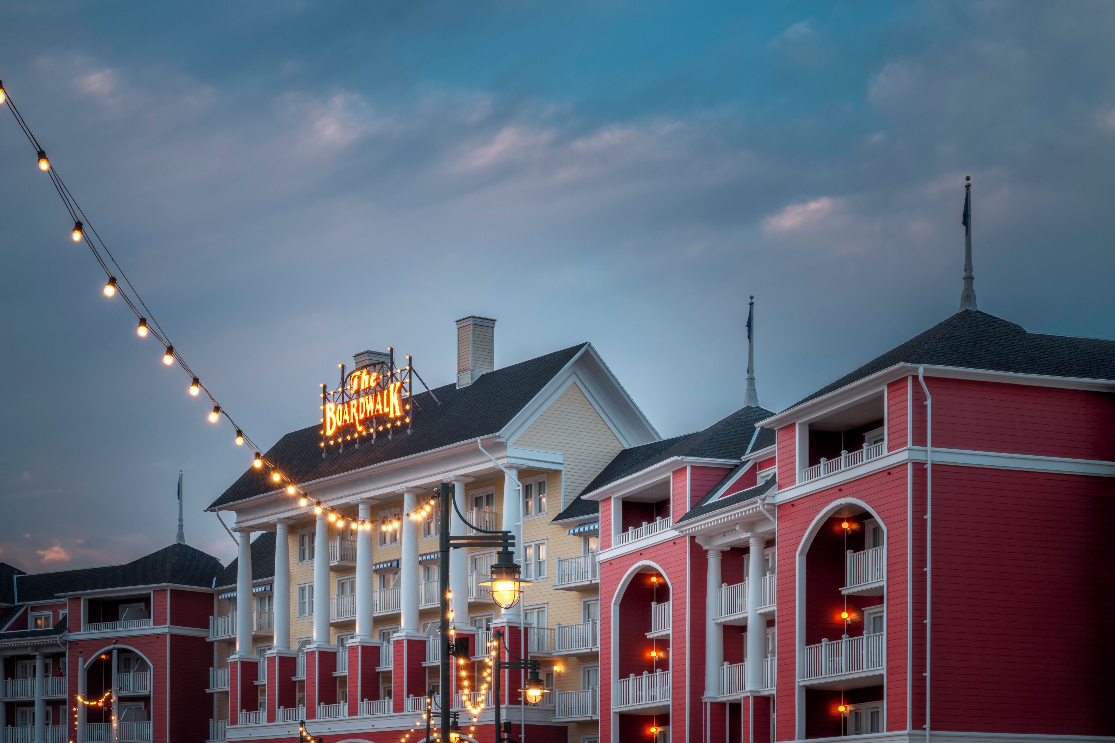 A building with a sign that reads "The Boardwalk."