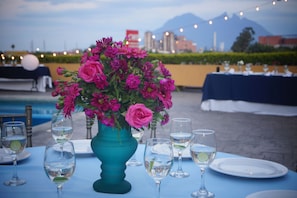 Área para banquetes al aire libre