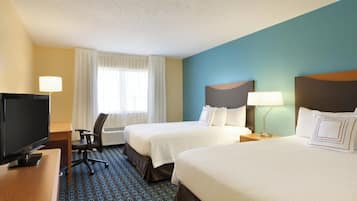 Room, 2 Queen Beds, Non Smoking | Premium bedding, pillowtop beds, in-room safe, desk