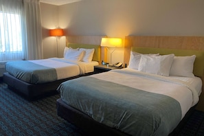 Room, 2 Queen Beds, Non Smoking | Premium bedding, desk, laptop workspace, blackout curtains