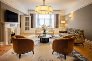 Presidential Suite, 1 King Bed | Living area | Flat-screen TV