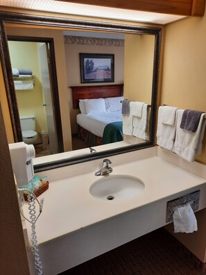 Room, 2 Queen Beds, Non Smoking | Bathroom sink