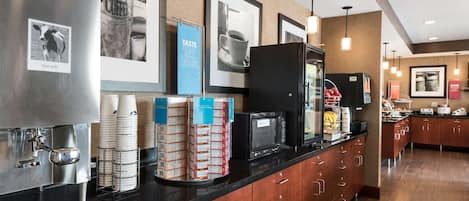 Free daily buffet breakfast