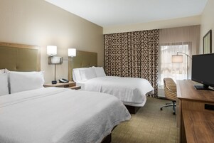 Room, 2 Queen Beds (Roll-In Shower) | Iron/ironing board, free cribs/infant beds, rollaway beds, free WiFi