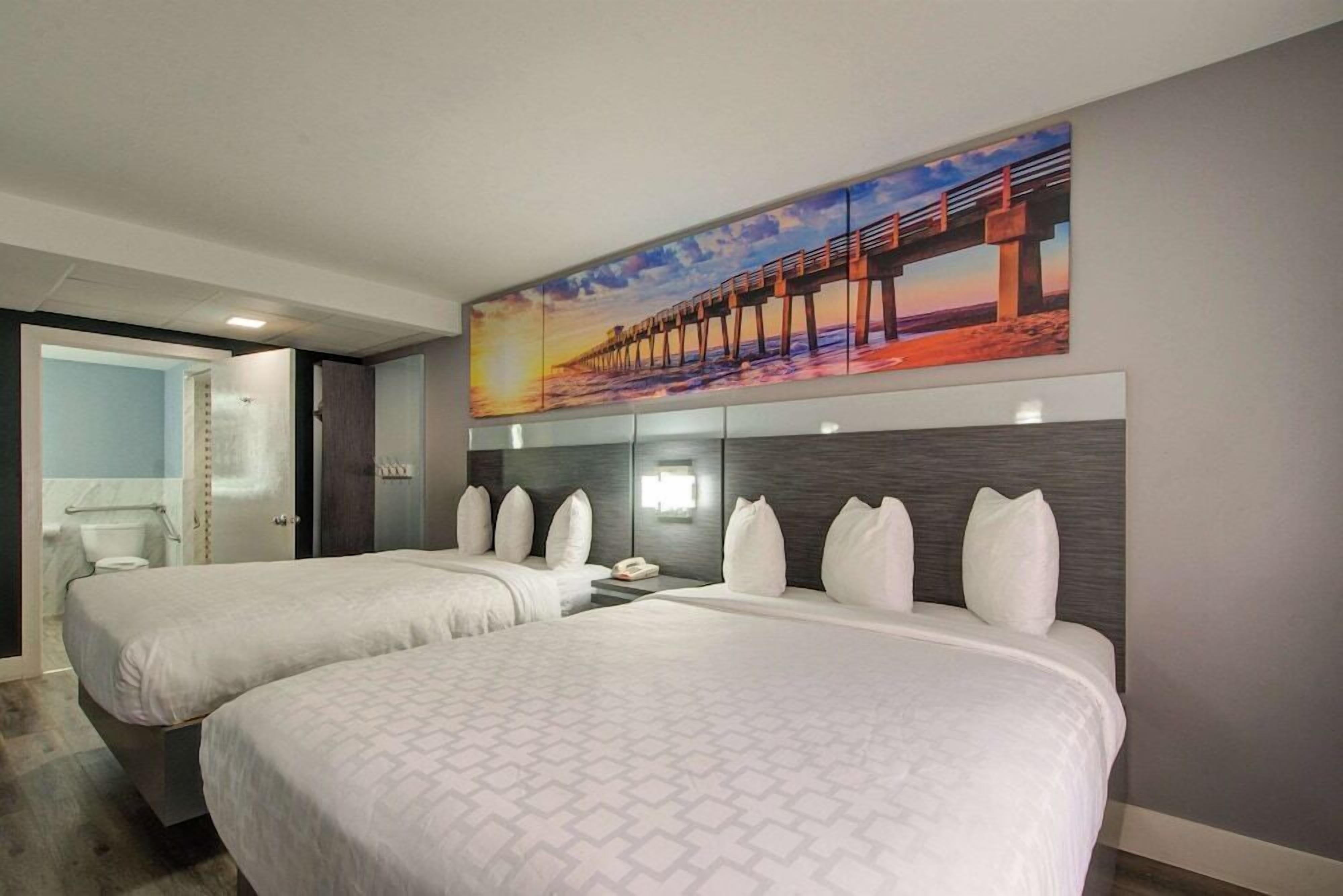 Blackout drapes, iron/ironing board, free WiFi, bed sheets