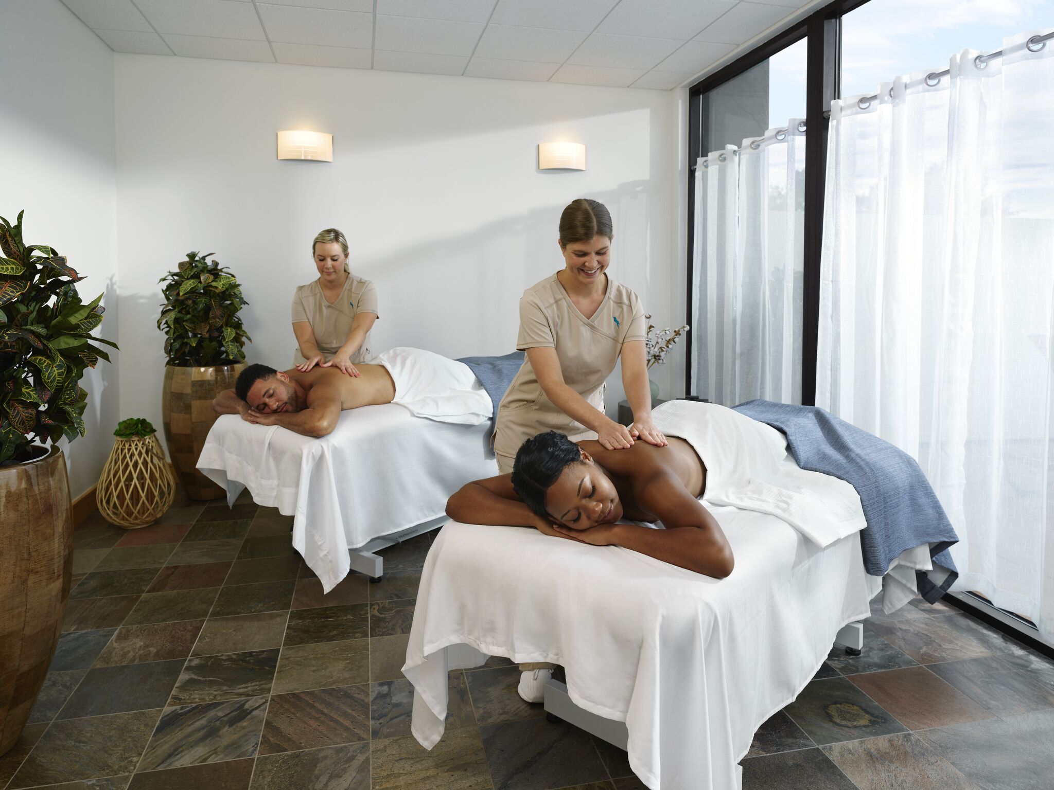 couples treatment room(s), hot tub, steam room, body treatments