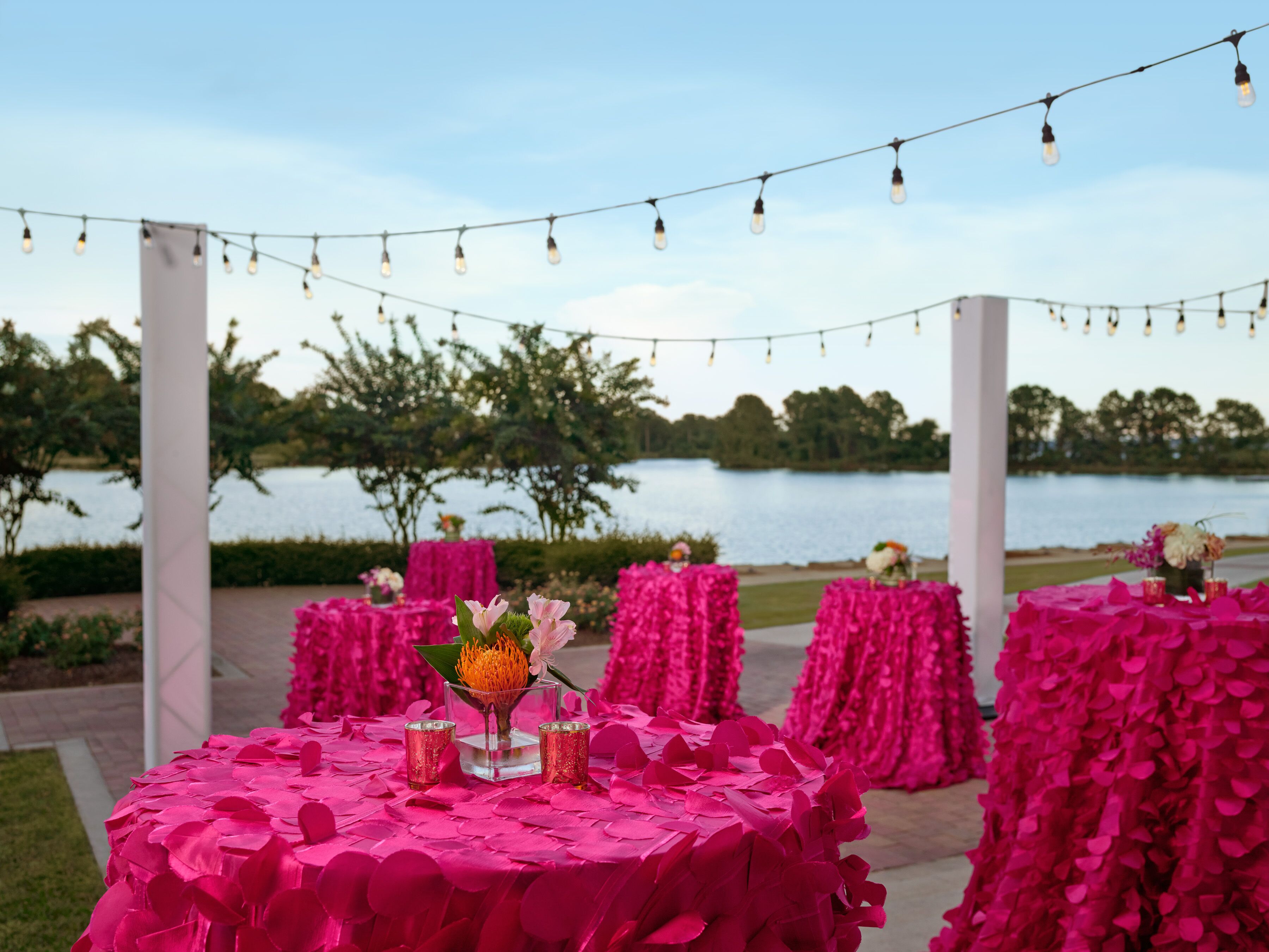 outdoor wedding area