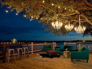Outdoor wedding area