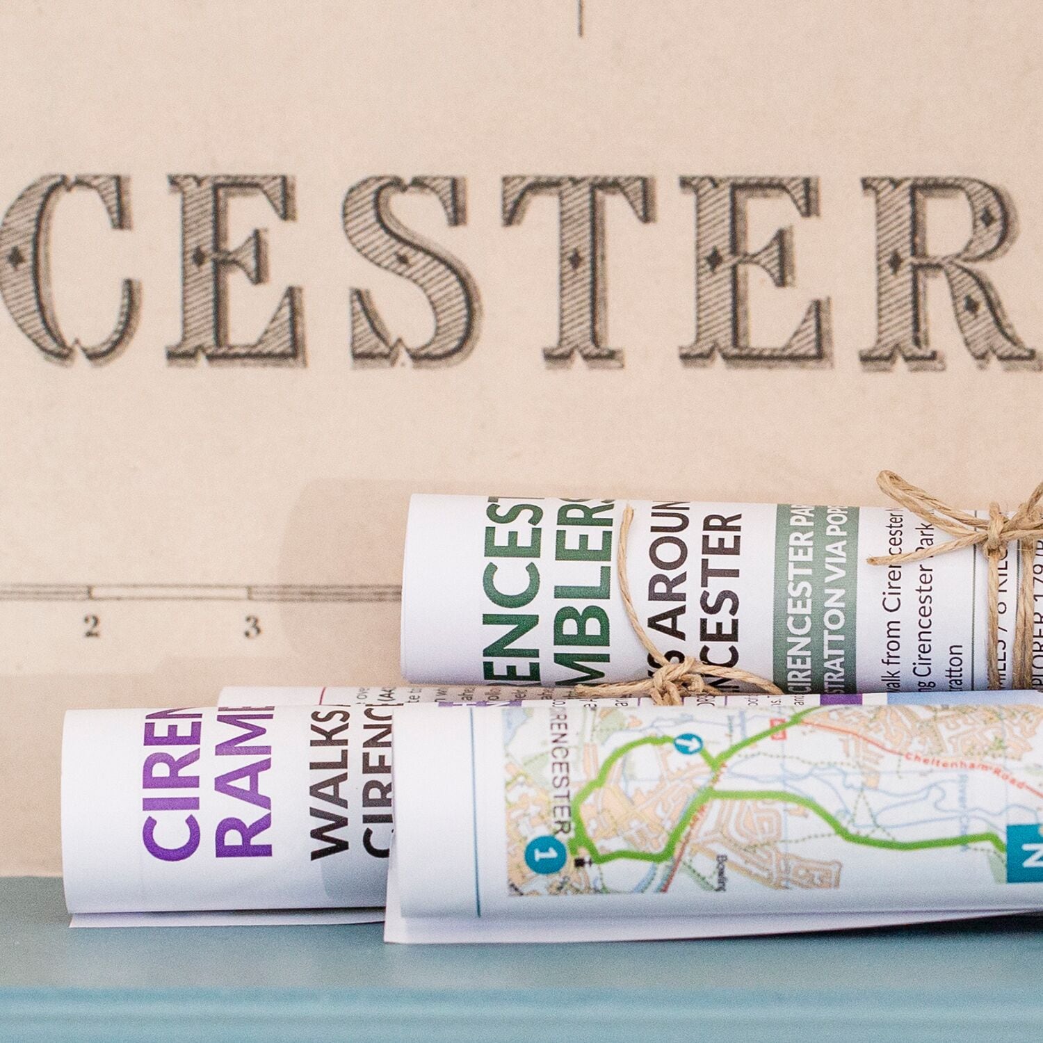 Un mapa de una ciudad con el nombre 'CIRENCESTER' a la vista.