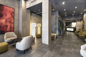 Siddeområde i lobbyen