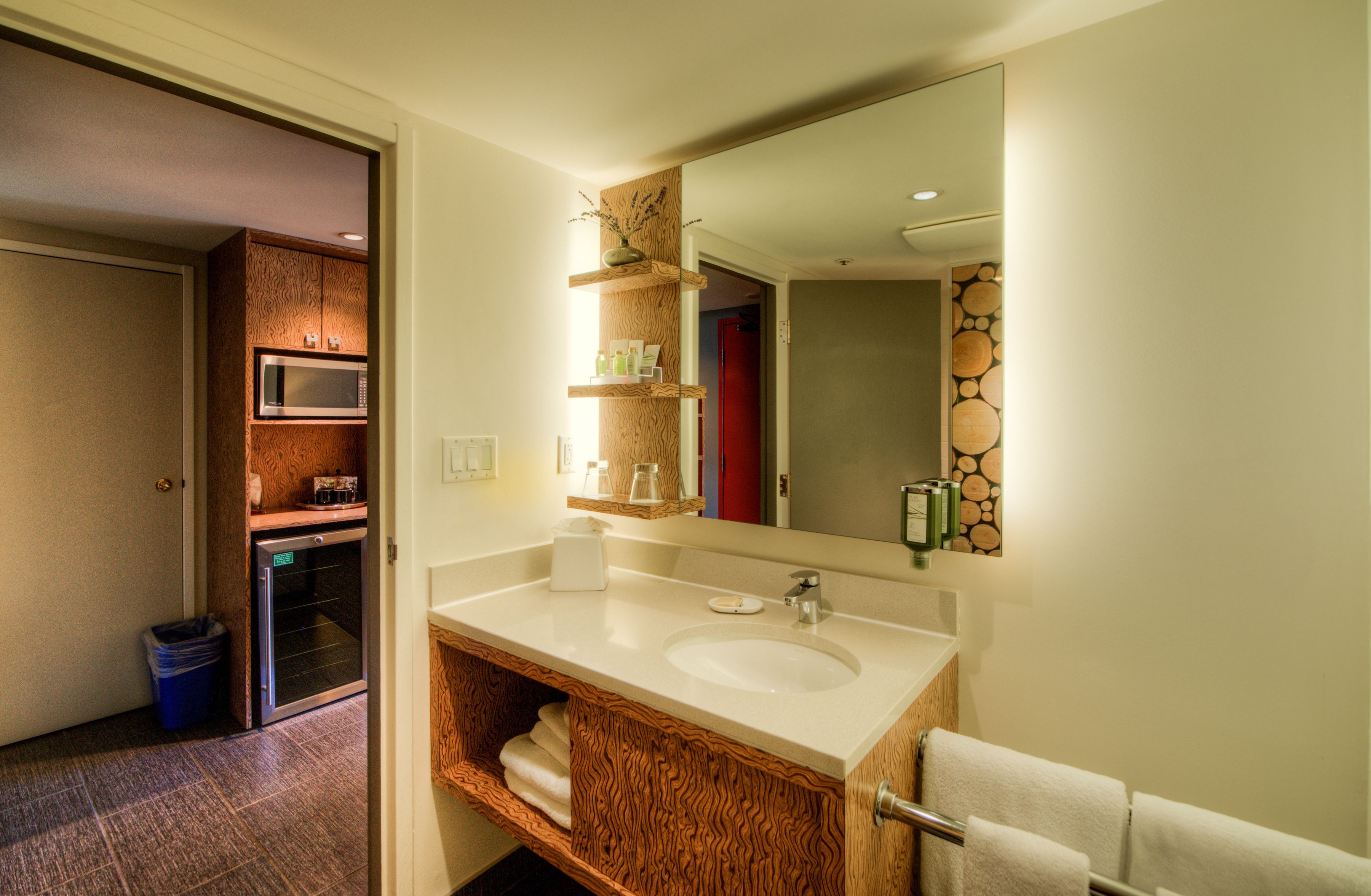 shower, designer toiletries, hair dryer, bathrobes