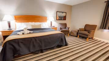 Rom – business, 1 kingsize-seng | Skrivebord, blendingsgardiner, strykejern/-brett og wi-fi (inkludert)