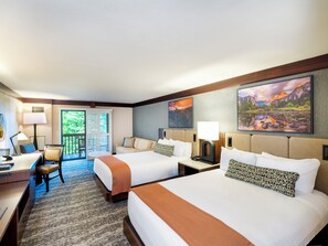 Deluxe Room, 2 Queen Beds (Oversize) | 1 bedroom, Egyptian cotton sheets, premium bedding, pillowtop beds
