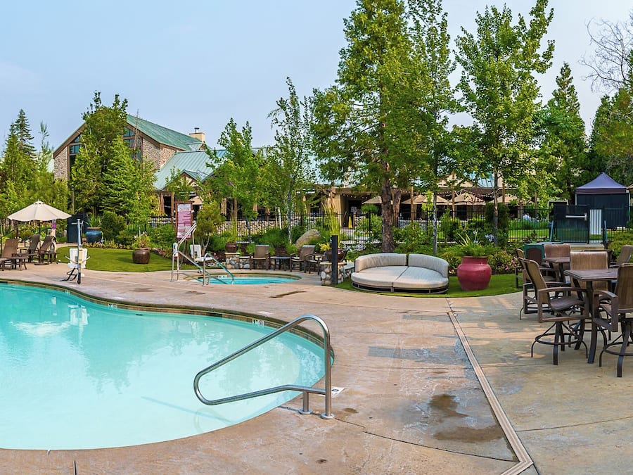 Indoor pool, seasonal outdoor pool, pool cabanas (surcharge)