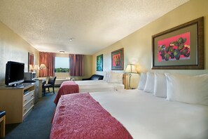 2 Queen Room | Premium bedding, desk, laptop workspace, iron/ironing board