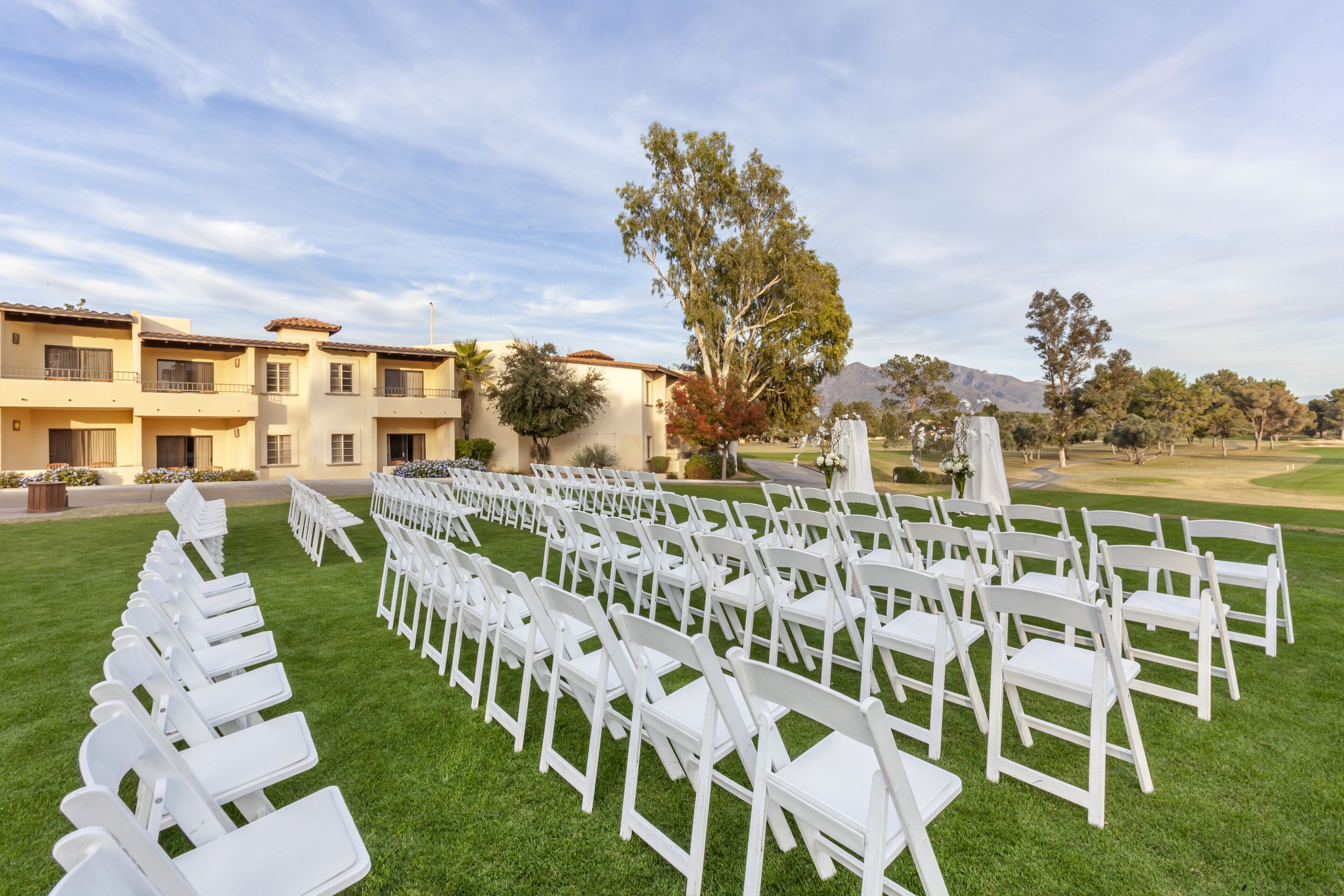 Área de bodas al aire libre