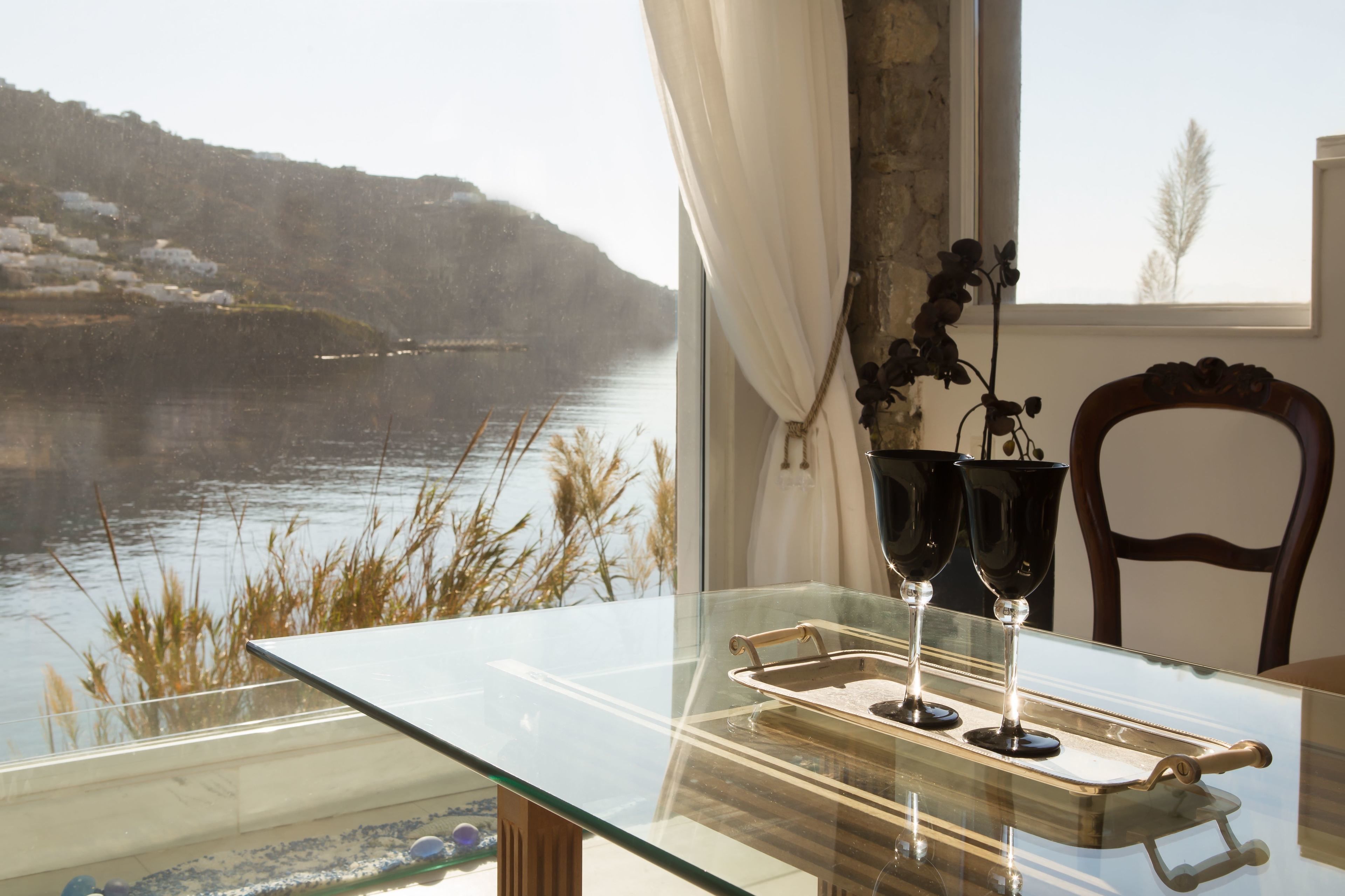 villa noah waterfront with private pool and private beach (1 bedrooms) | living area | lcd tv