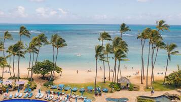 Vista a la playa o el mar