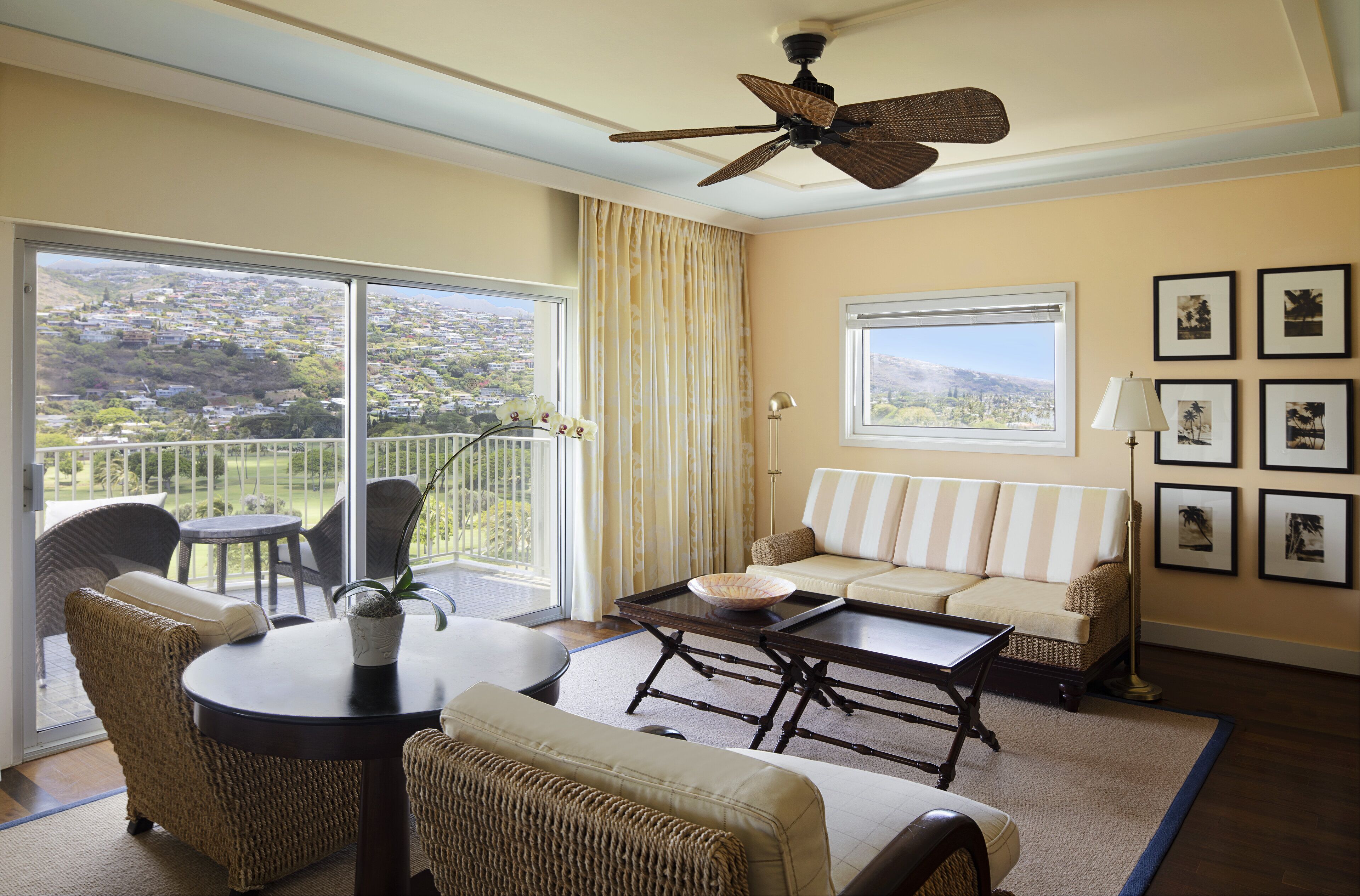 Partial Ocean View Suite, 1 Bedroom | Living room | 42-inch LCD TV with cable channels, TV, pay movies