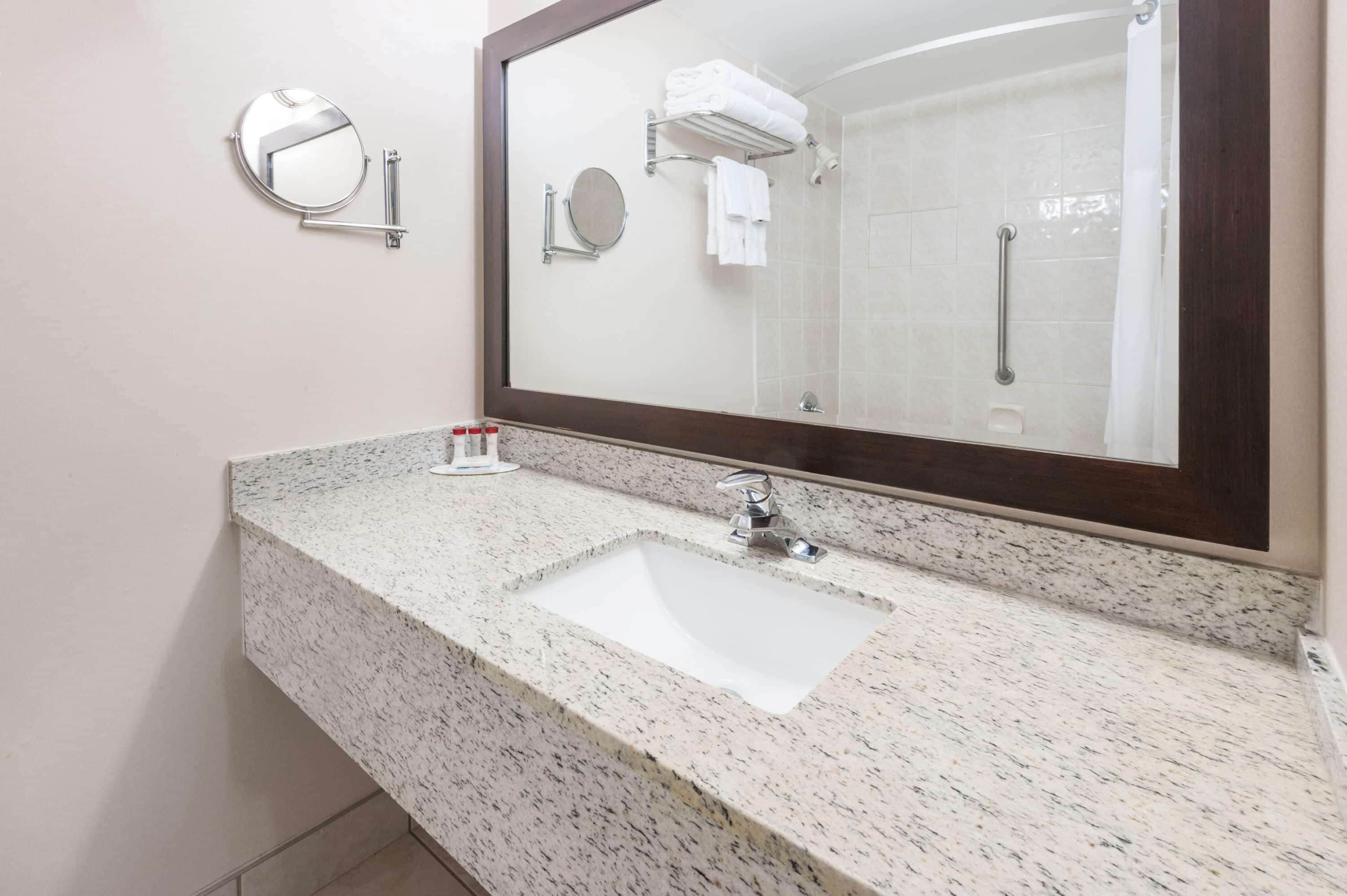 Free toiletries, hair dryer, towels