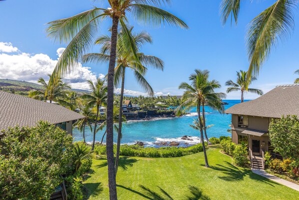 Room, Multiple Beds, Partial Ocean View | View from room - Kanaloa at Kona by OUTRIGGER (Kailua-Kona)