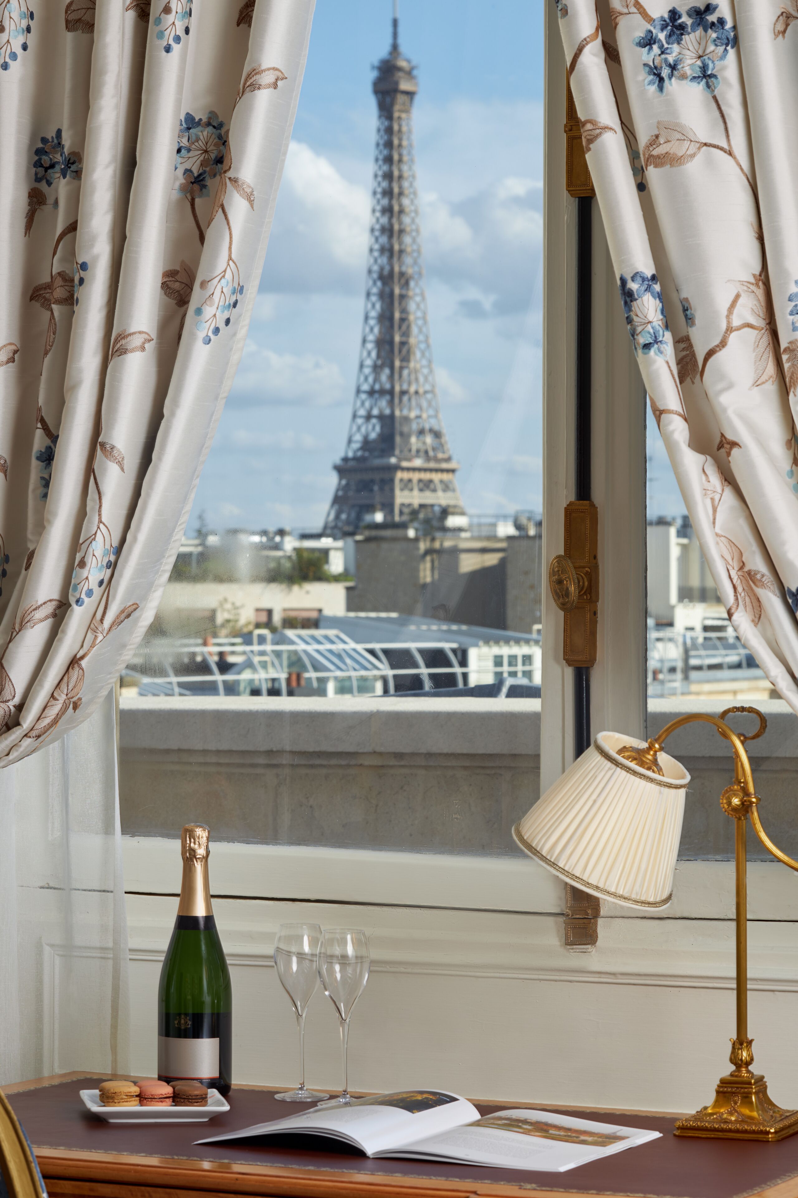 eiffel tower terrace suite | living room | 50-cm flat-screen tv with digital channels, tv, offices