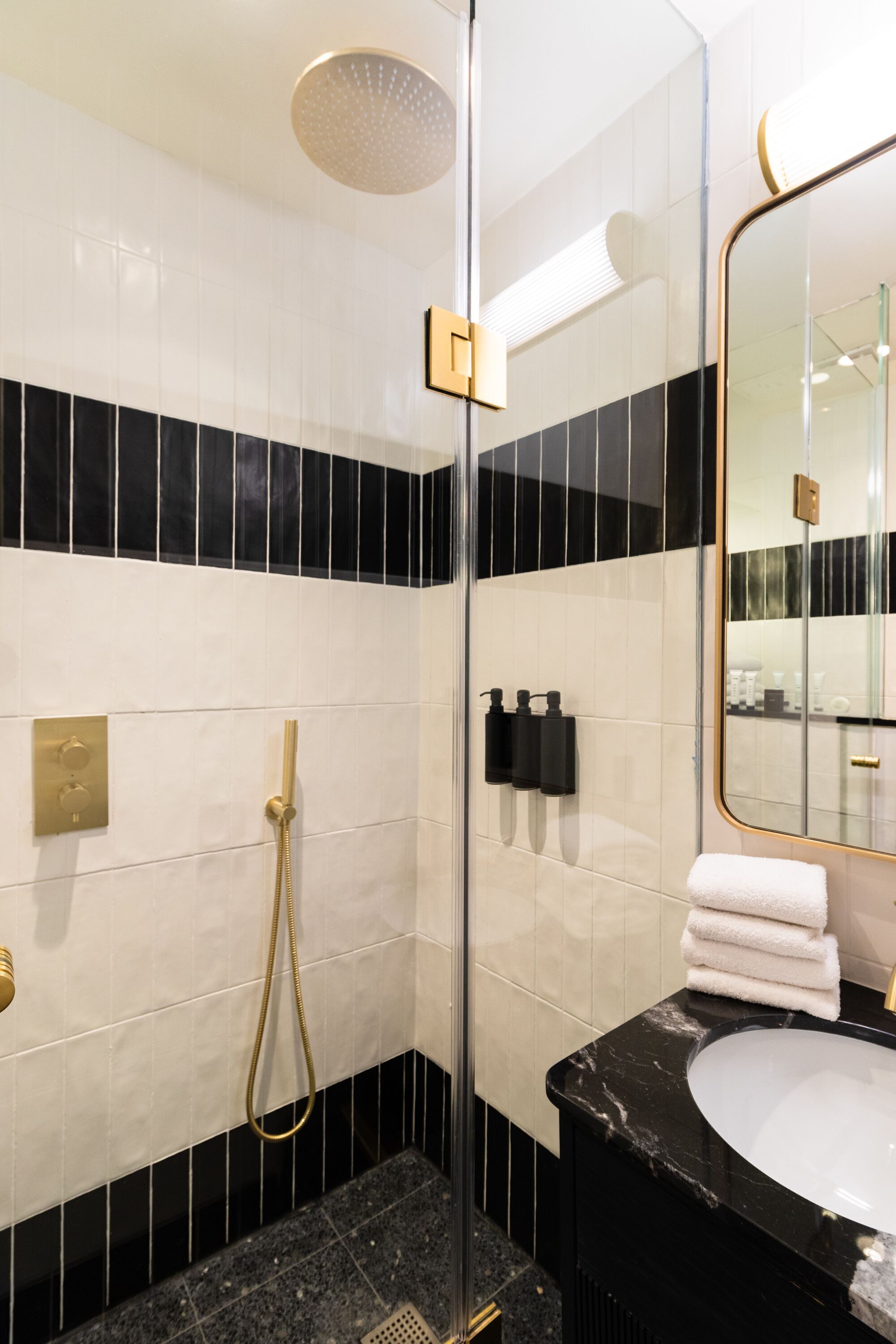 free toiletries, hair dryer, towels