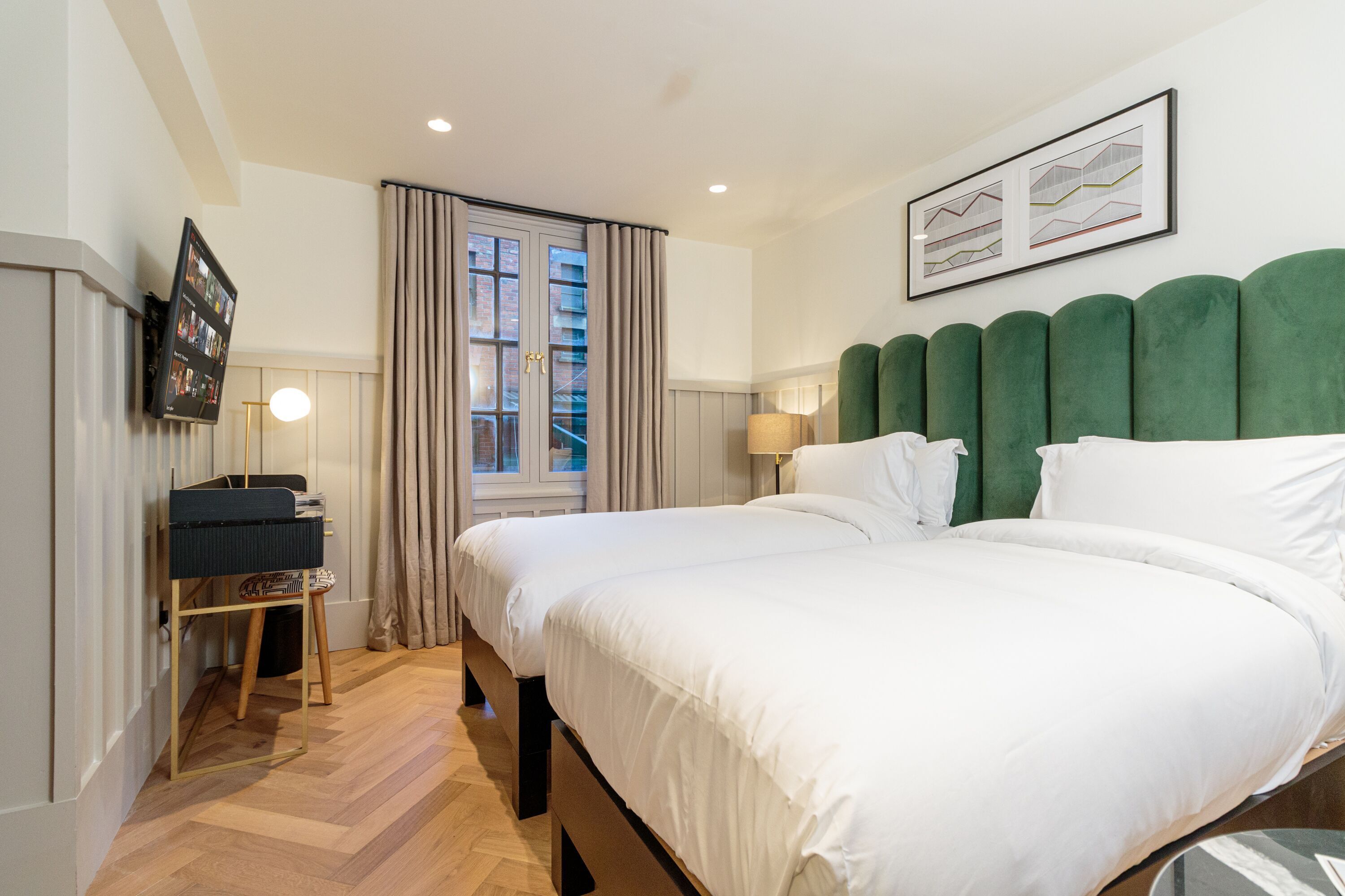 deluxe double room | 1 bedroom, egyptian cotton sheets, premium bedding, select comfort beds