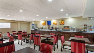 Free daily buffet breakfast