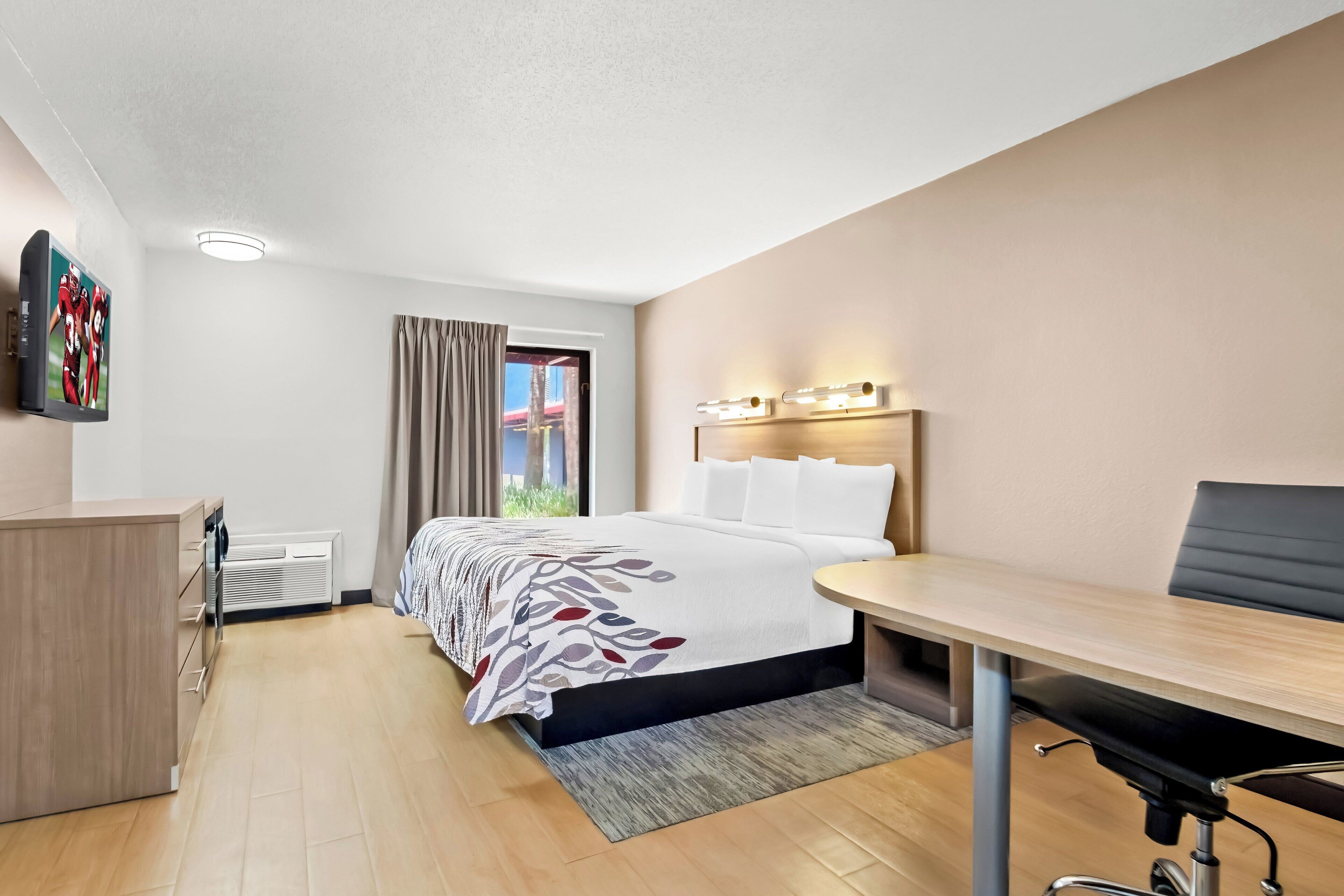 superior room, 1 king bed, non smoking | desk, laptop workspace, blackout curtains, free wifi