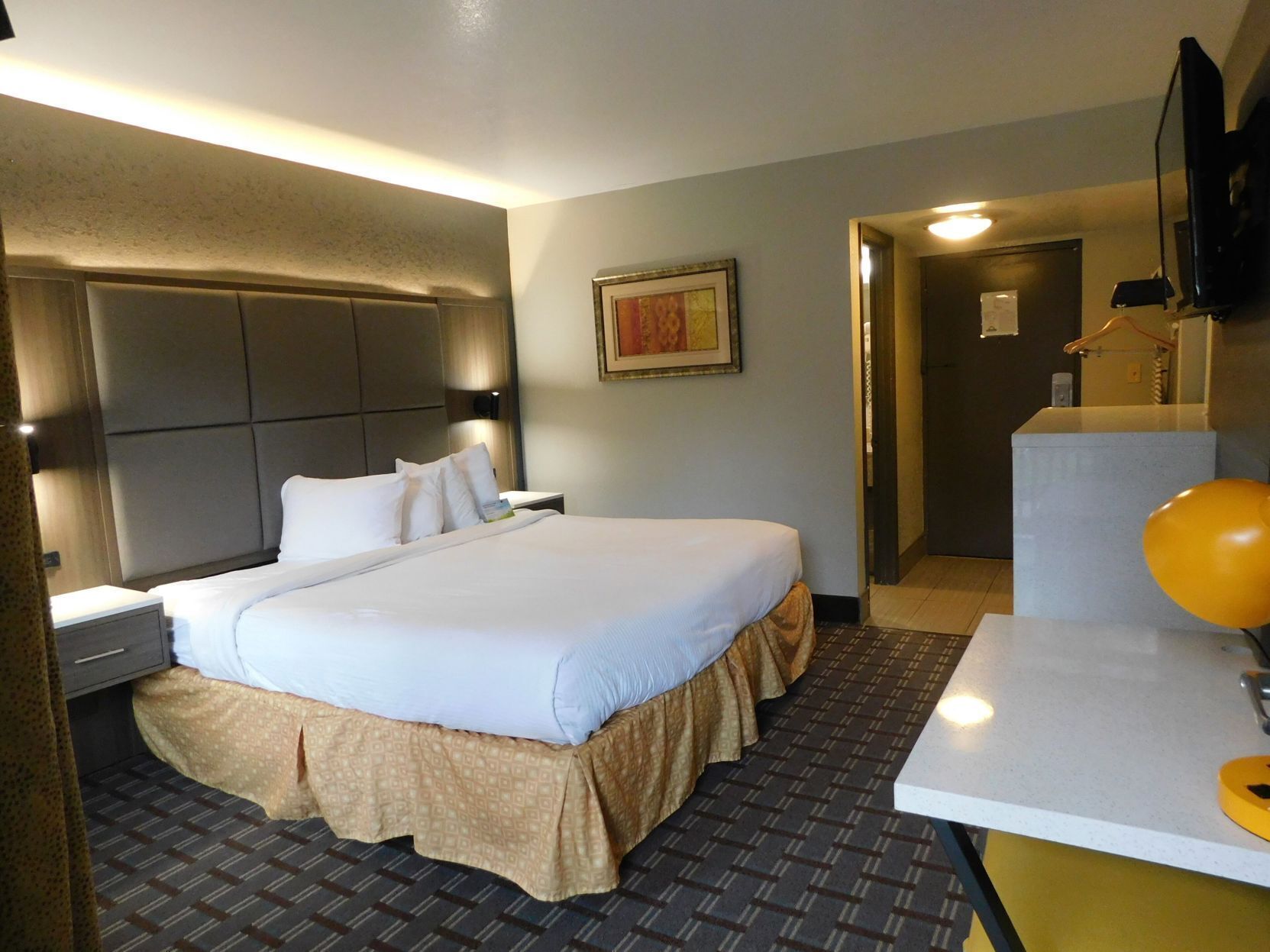 Premium bedding, pillow-top beds, desk, iron/ironing board