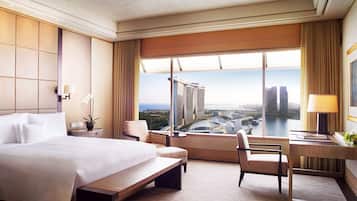 Premium bedding, down comforters, minibar, in-room safe