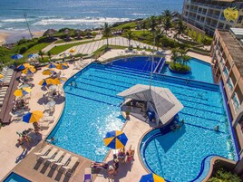 3 indoor pools, 6 outdoor pools, pool umbrellas, sun loungers