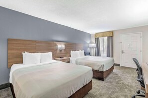 Standard Room, 2 Queen Beds, Non Smoking | Premium bedding, down comforters, pillowtop beds, blackout drapes