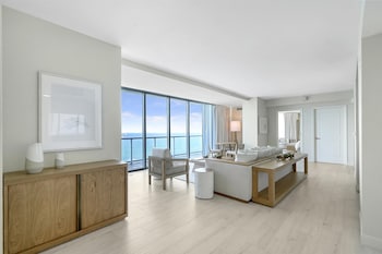 Suite, 2 Bedrooms | Living area | Flat-screen TV, video-game console, pay movies at Beach House Fort Lauderdale, a Hilton Resort